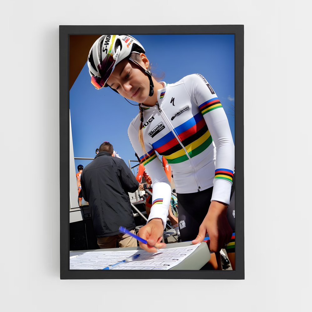 Poster Pédale et Plume – affiche Cyclisme (vue 2)